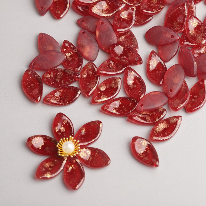 10pcs 19x10mm Flower Petal Sha - Jewelry Making Drill recension och pris