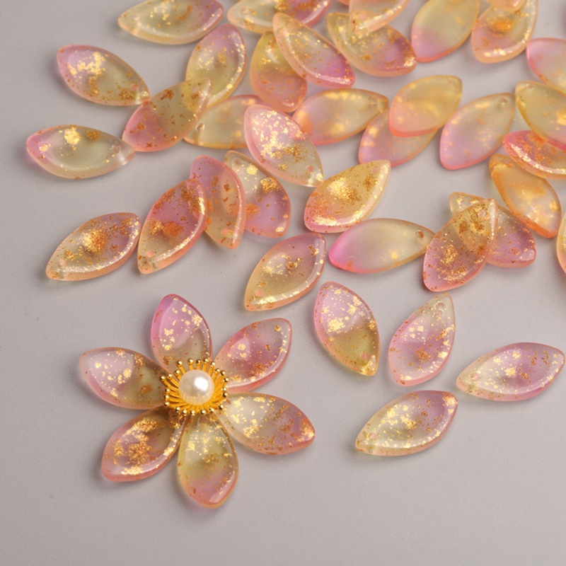 10pcs 19x10mm Flower Petal Sha - Jewelry Making Drill recension och pris
