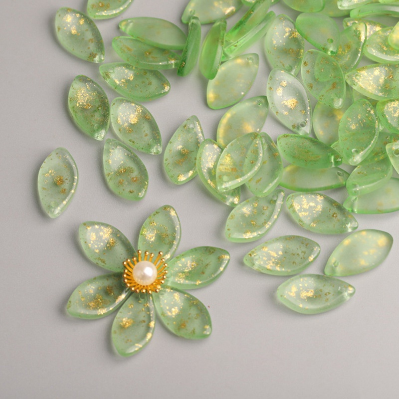 10pcs 19x10mm Flower Petal Sha - Jewelry Making Drill recension och pris