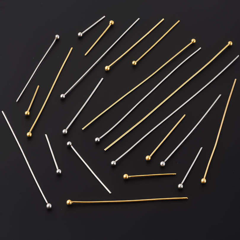 50pcs/Lot 18K Gold Plated Ball - Jewelry Making Drill recension och pris