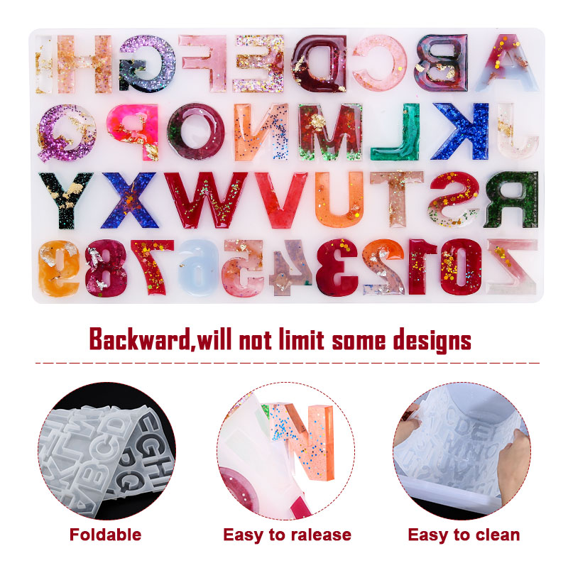 Alphabet Epoxy Resin Mold Kit  - Jewelry Making Drill recension och pris