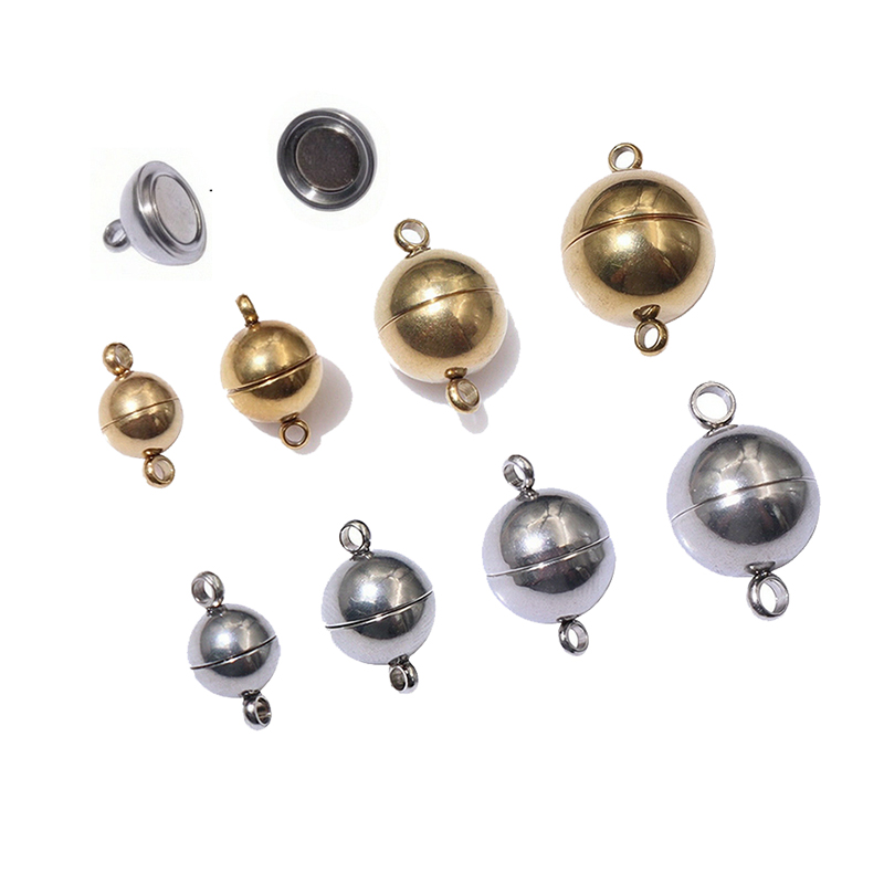 5Pairs 6/8/10/12mm Round Stain - Jewelry Making Charms recension och pris