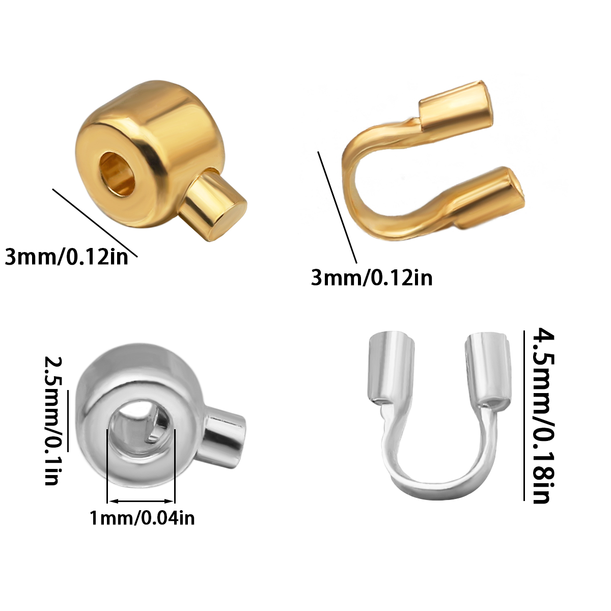 20Pcs Positioning Bead Copper  - Jewelry Making Gold Wire recension och pris