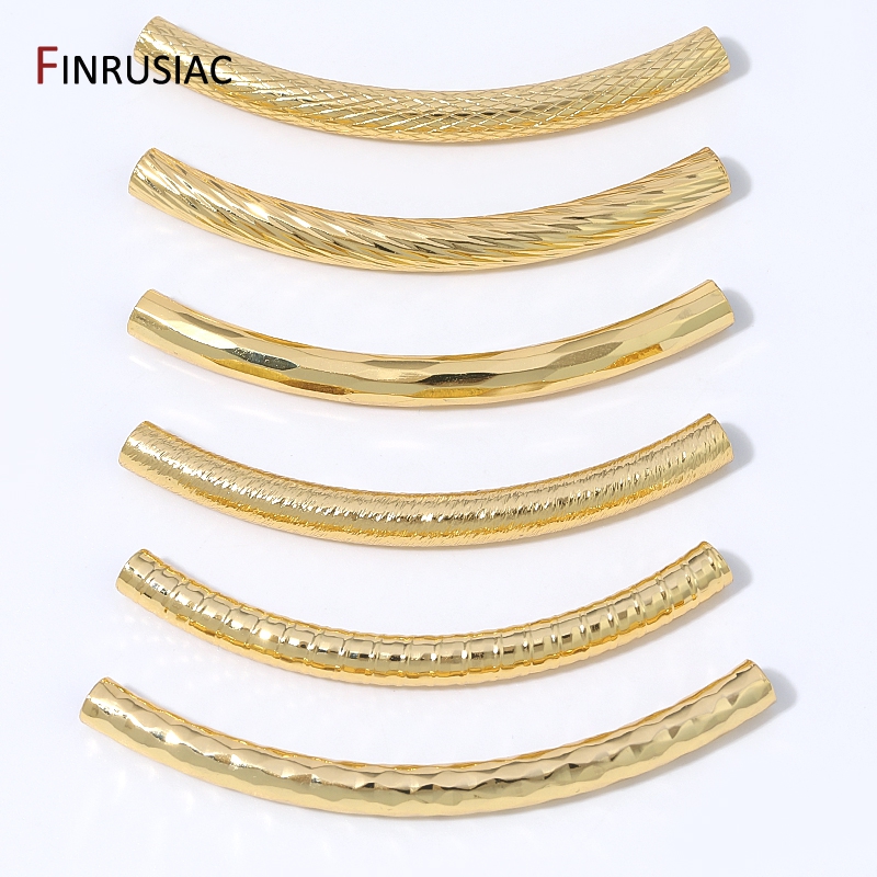 18K Gold Plated Brass Long Cur - Jewelry Making Youtube recension och pris