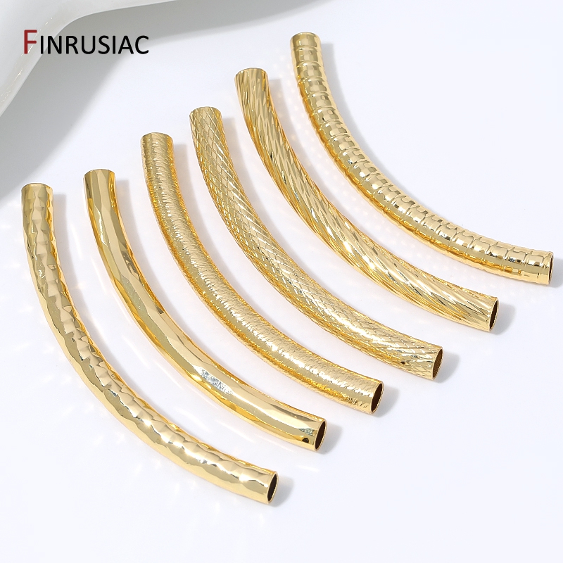 18K Gold Plated Brass Long Cur - Jewelry Making Youtube recension och pris