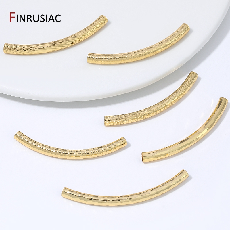 18K Gold Plated Brass Long Cur - Jewelry Making Youtube recension och pris