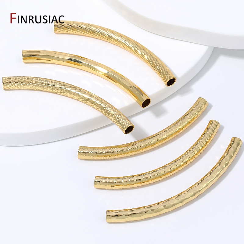18K Gold Plated Brass Long Cur - Jewelry Making Youtube recension och pris