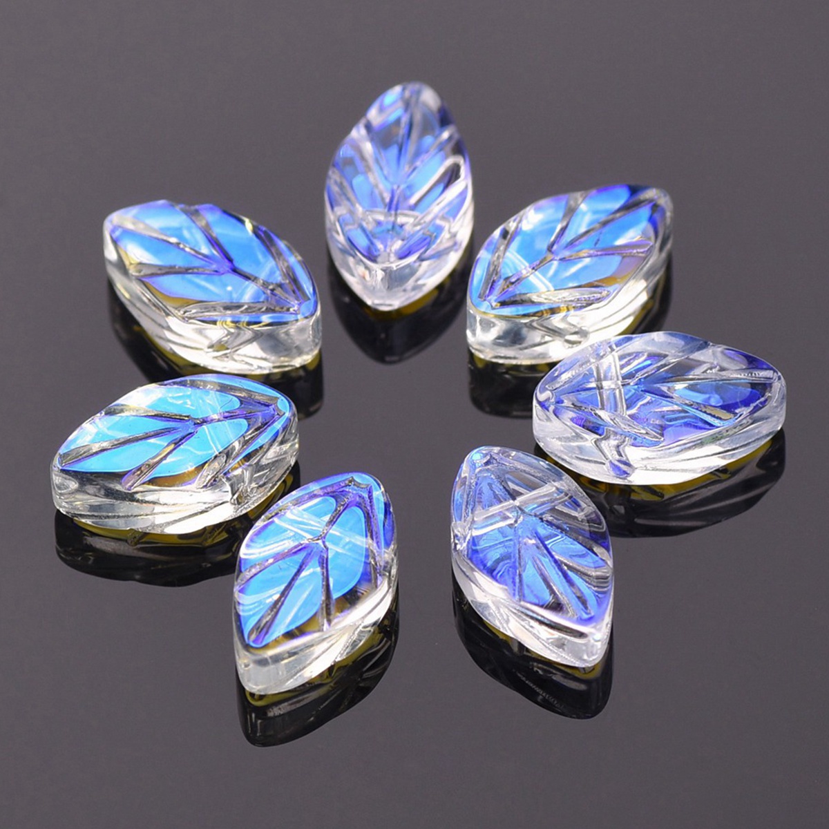 20pcs 11x7mm Oval Leaf Shape C - Jewelry Making Drill recension och pris