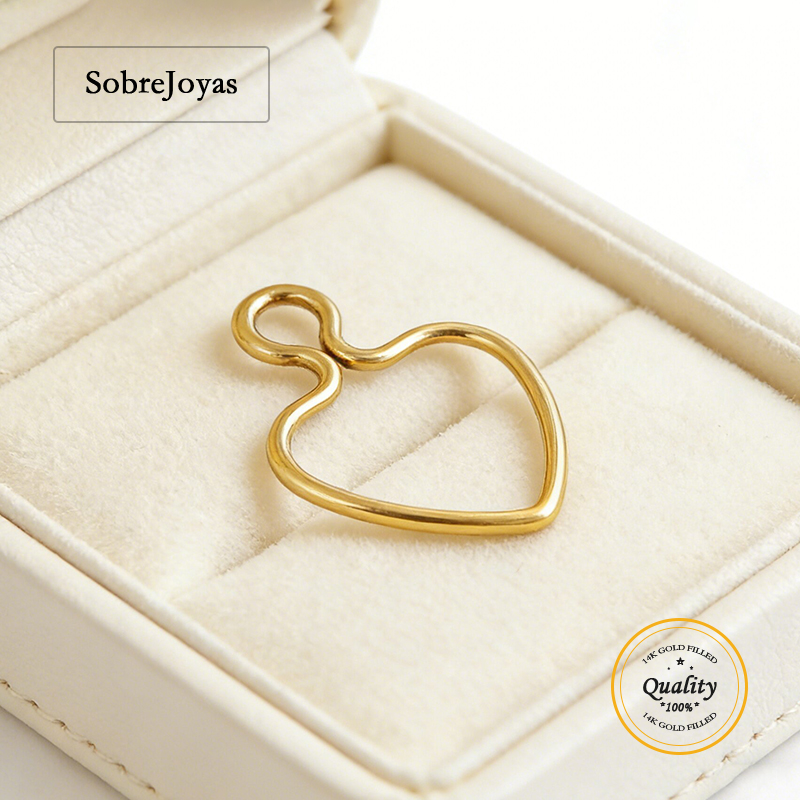 14K Gold Filled 10mm Wire Hear - Jewelry Making Gold Wire recension och pris