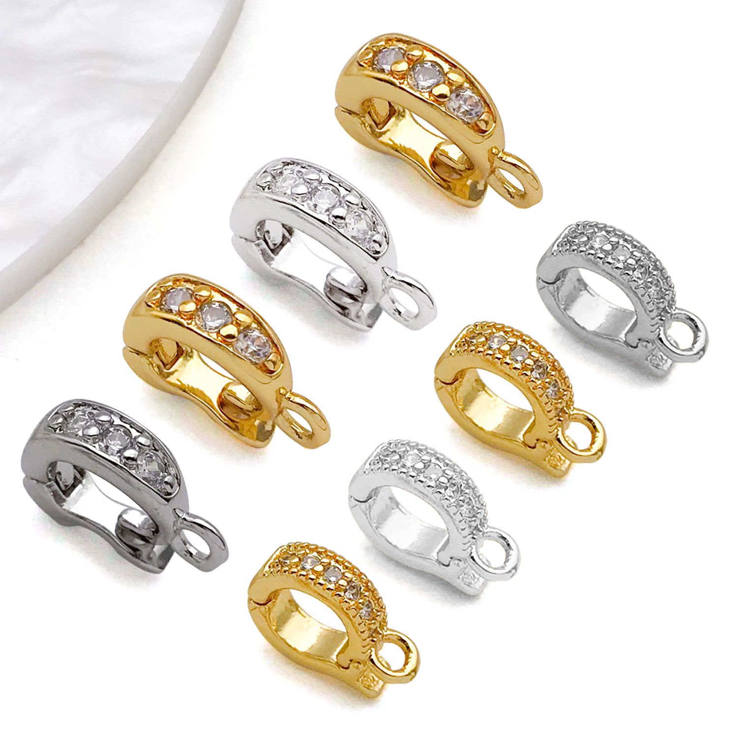 5pcs 18K Real Gold Plated Bras - Jewelry Making Charms recension och pris