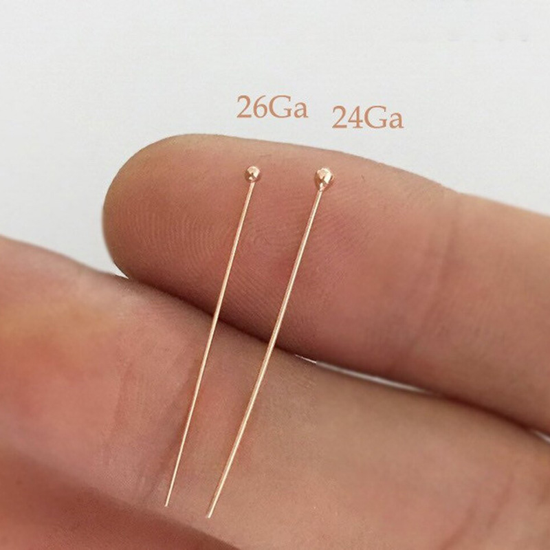 14K Rose Gold Filled Ball Head - Jewelry Making Gold Wire recension och pris