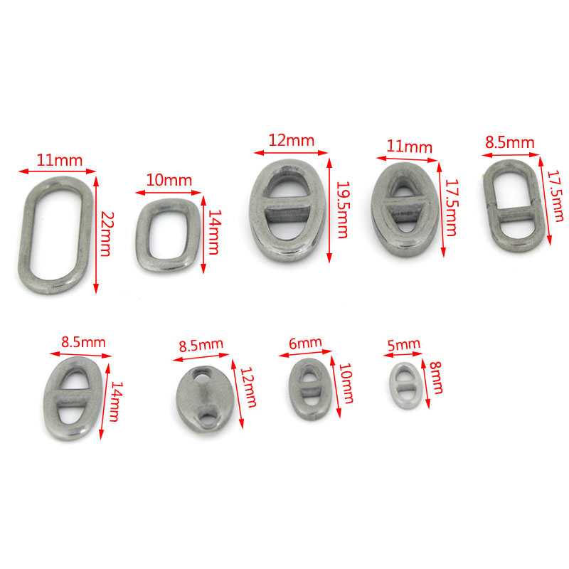 10Pcs Stainless Steel Double H - Jewelry Making Charms recension och pris