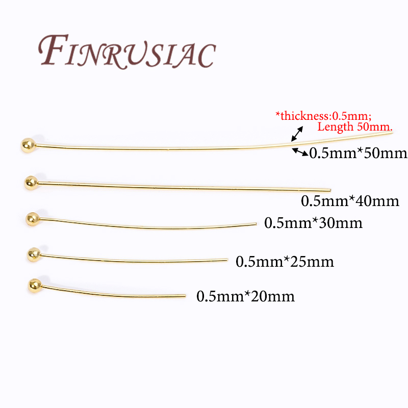 50Pcs 20-50mm Gold Plated Pins - Jewelry Making Drill recension och pris