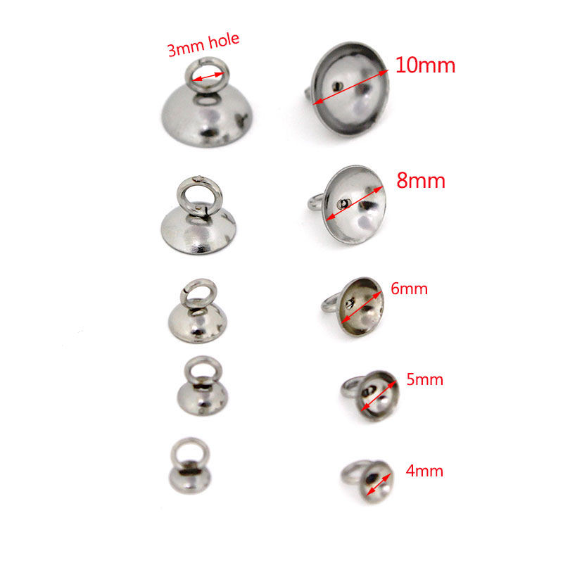 20Pcs 4/5/6/8/10mm Stainless S - Jewelry Making Charms recension och pris